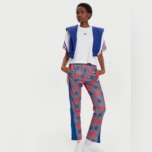 Adidas Farm Rio Women's Red and Blue Floral Joggers